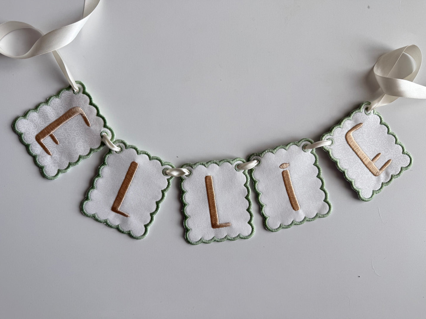 Embroidered Name/Birthday Banner